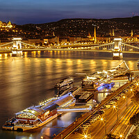 Buy canvas prints of Illuminated Budapest on Danube by Phil Durkin DPAGB BPE4