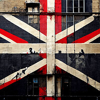 Buy canvas prints of Union Jack Building E by Adam Kelly