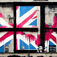 Buy canvas prints of Union Jack Building F by Adam Kelly