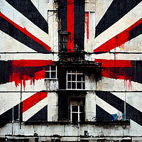 Buy canvas prints of Union Jack Building G by Adam Kelly