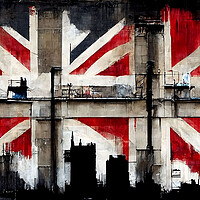 Buy canvas prints of Union Jack Building I by Adam Kelly