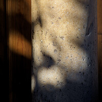 Buy canvas prints of Detail of a marble column with light and shadow by Jose Manuel Espigares Garc