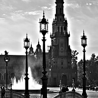 Buy canvas prints of The Square of Spain, in Seville. Seville traditional architecture 1 by Jose Manuel Espigares Garc