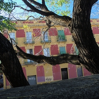 Buy canvas prints of Building behind some trees by Jose Manuel Espigares Garc