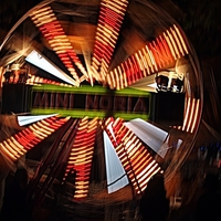 Buy canvas prints of Ferris wheel at full speed 2 by Jose Manuel Espigares Garc