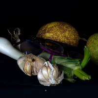 Buy canvas prints of  Still life with fruit and vegetables by Jose Manuel Espigares Garc