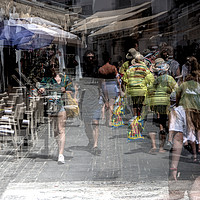 Buy canvas prints of People busy in the street by Jose Manuel Espigares Garc
