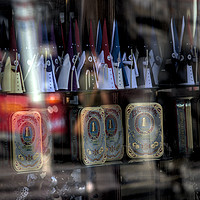 Buy canvas prints of These are reflections on a shop window together wi by Jose Manuel Espigares Garc