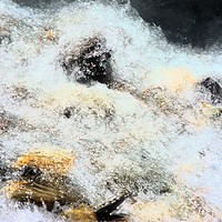 Buy canvas prints of This an abstract composition from the River Genit  by Jose Manuel Espigares Garc