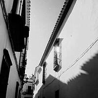 Buy canvas prints of Lomography – Narrow streets in the town centre by Jose Manuel Espigares Garc