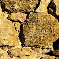 Buy canvas prints of Study of stone textures on a Roman wall by Jose Manuel Espigares Garc