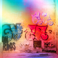 Buy canvas prints of Grafitti on a derelict wall in Seville center by Jose Manuel Espigares Garc