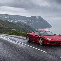 Buy canvas prints of Ferrari 458 Spider  by Mike Sannwald