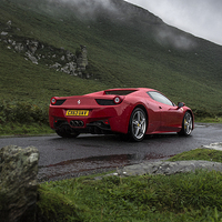 Buy canvas prints of  Ferrari 458 Spider by Mike Sannwald