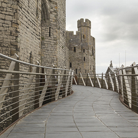 Buy canvas prints of Walkway To The Castle by Pete Holyoak