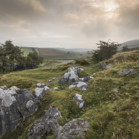 Buy canvas prints of Hazy Day On Brecon.  by Pete Holyoak