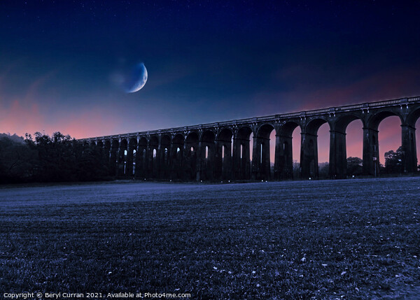 Balcombe Viaduct nighttime  Picture Board by Beryl Curran