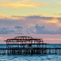 Buy canvas prints of Majestic Sunset at West Pier by Beryl Curran