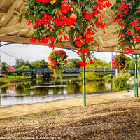 Buy canvas prints of Red Splendor at Exeter Quayside by Beryl Curran