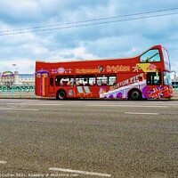 Buy canvas prints of Brighton Tour Bus by Beryl Curran
