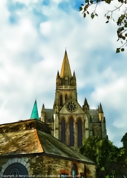 Majestic Gothic Beauty Truro Cathedral  Picture Board by Beryl Curran