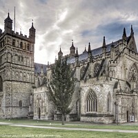 Buy canvas prints of Majestic Exeter Cathedral by Beryl Curran