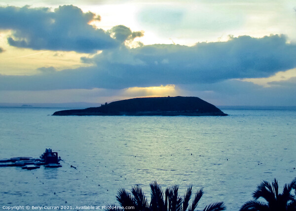 Majestic Sunset on Isla de sa Porrassa Picture Board by Beryl Curran