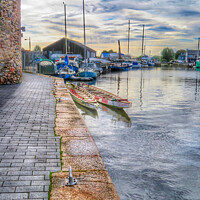 Buy canvas prints of Serene Fleet at Exeter Quay by Beryl Curran