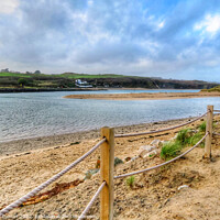 Buy canvas prints of Serenity on Hayle Beach by Beryl Curran