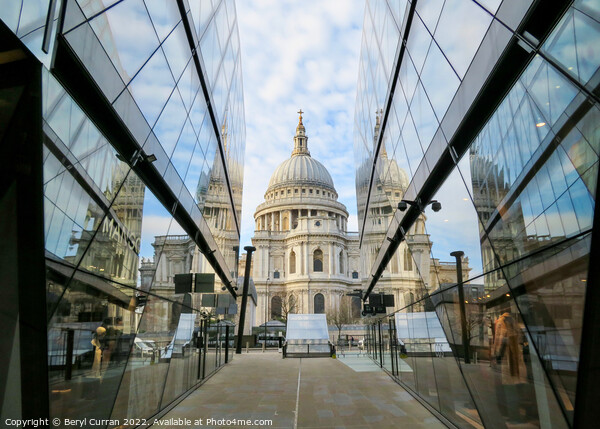 Majestic St Pauls Cathedral Picture Board by Beryl Curran