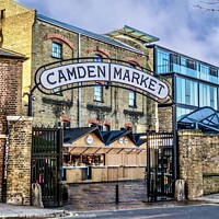 Buy canvas prints of Nostalgic Charm at Camden Market by Beryl Curran