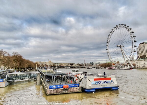 Discover Iconic London by Cruising the Thames Picture Board by Beryl Curran