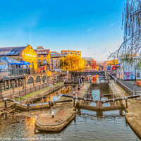 Buy canvas prints of Vibrant Atmosphere at Camden Lock by Beryl Curran
