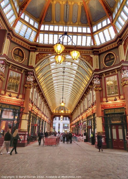 Elegant Charm at Leadenhall Market Picture Board by Beryl Curran