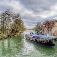 Buy canvas prints of Serenity on the River Thames Oxford  by Beryl Curran