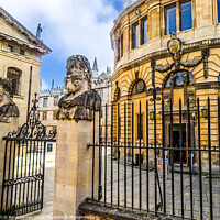 Buy canvas prints of Majestic Gateway to the Sheldonian Theatre by Beryl Curran