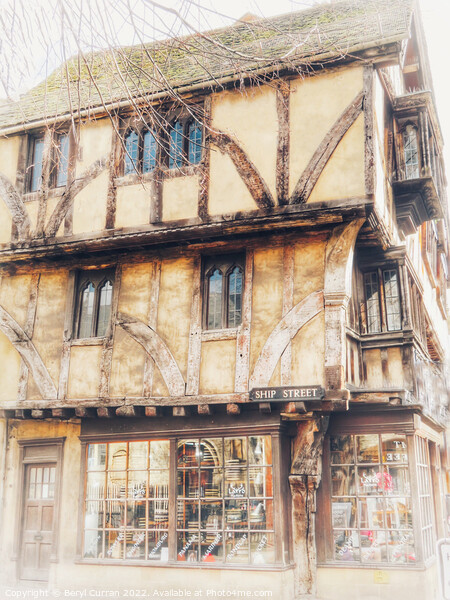 Ancient Charm in Oxford Picture Board by Beryl Curran