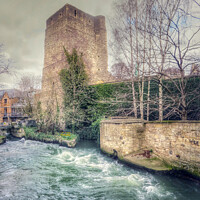Buy canvas prints of Majestic Remains of Oxford Castle by Beryl Curran