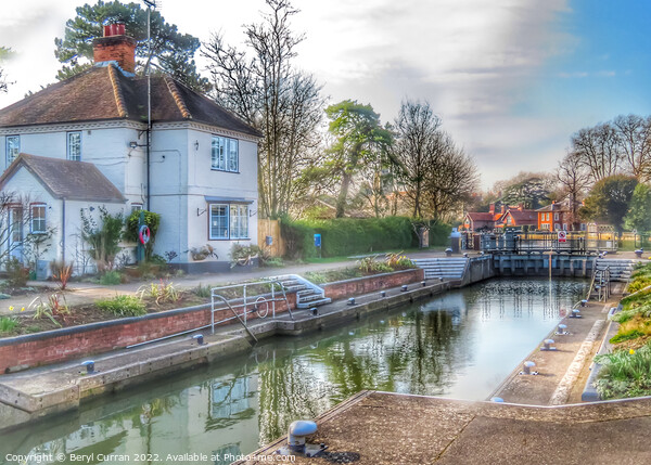 Tranquil Marlow Lock Picture Board by Beryl Curran