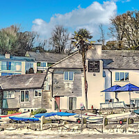 Buy canvas prints of Nautical Delight on Helford Passage by Beryl Curran