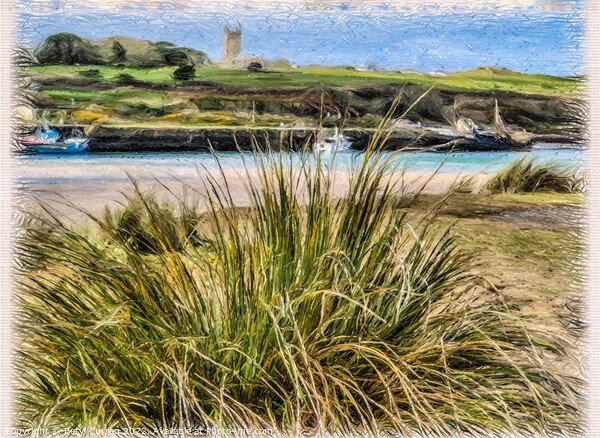 Serene Hayle River View Picture Board by Beryl Curran