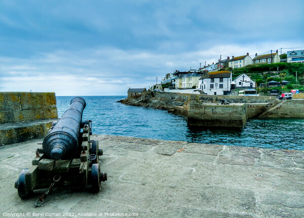 The Mighty Cannons of Porthleven Picture Board by Beryl Curran