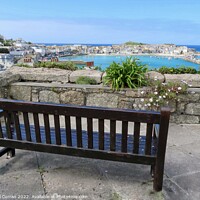 Buy canvas prints of Tranquility on the Malakoff Bench by Beryl Curran