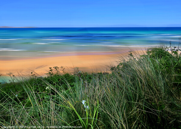 Serenity of Golden Sands Hayle Picture Board by Beryl Curran