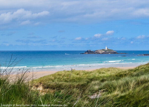 Majestic Godrevy Lighthouse Picture Board by Beryl Curran