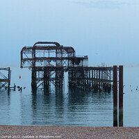 Buy canvas prints of Majestic ruins of West Pier by Beryl Curran