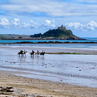 Buy canvas prints of Horses galloping on the beach by Beryl Curran
