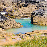 Buy canvas prints of Majestic rock pools of Cornwall by Beryl Curran
