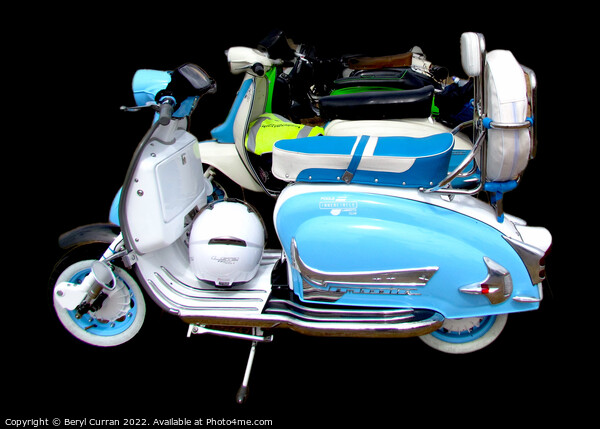 Iconic Italian Lambretta Scooter’s  Picture Board by Beryl Curran