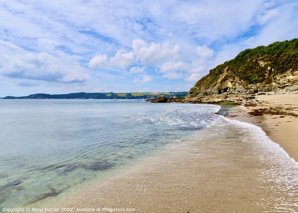 Serene Seascape at Carlyon Bay Picture Board by Beryl Curran